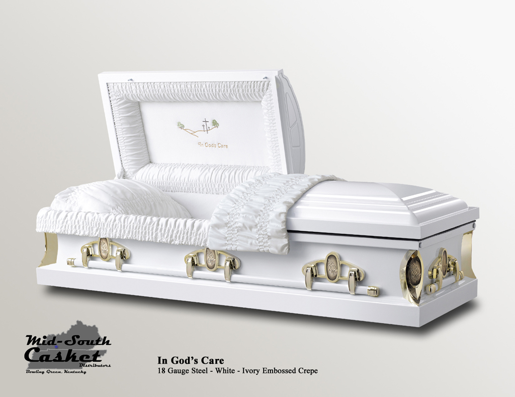 In Gods Care White (Ivory Crepe)